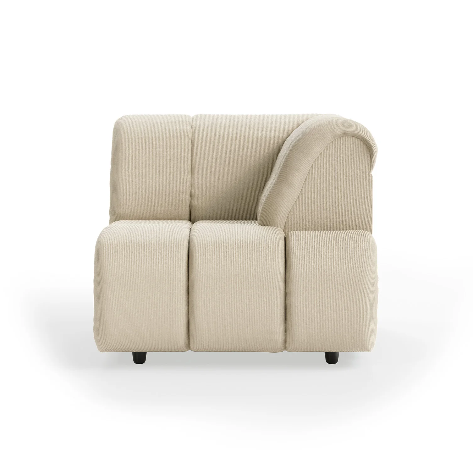 HKliving Wave Couch – Element rechte hohe Armlehne