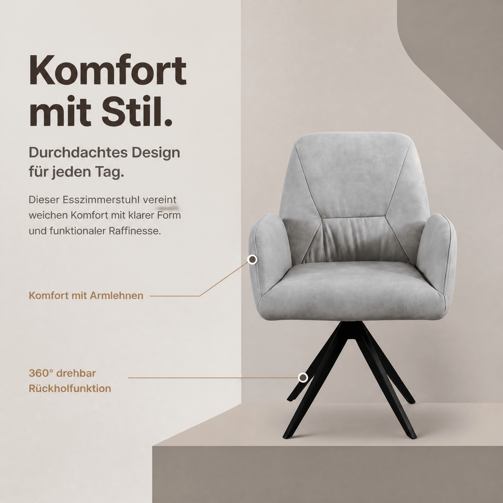 Willi Schillig / Willi Schillig OLE Drehstuhl OLE in Leder Z69