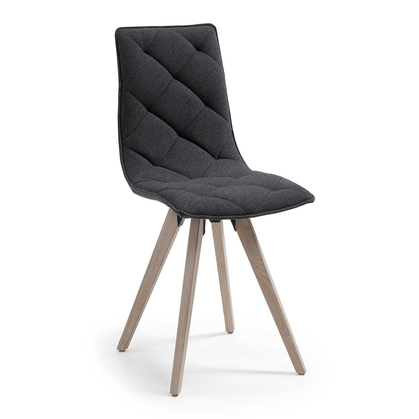 2er Set Stuhl TUK Naturholz Stoff