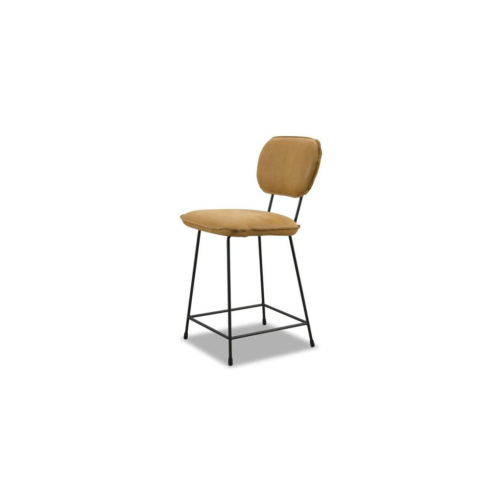 Het Anker 2x Barstuhl CONGA in Leder Africa mustard – Ansicht 3