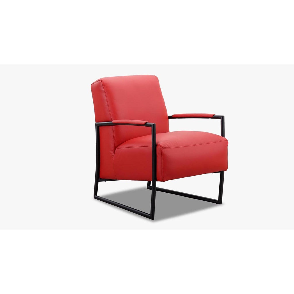 K+W Sessel 7400 exklusiv in Leder Bronco rot