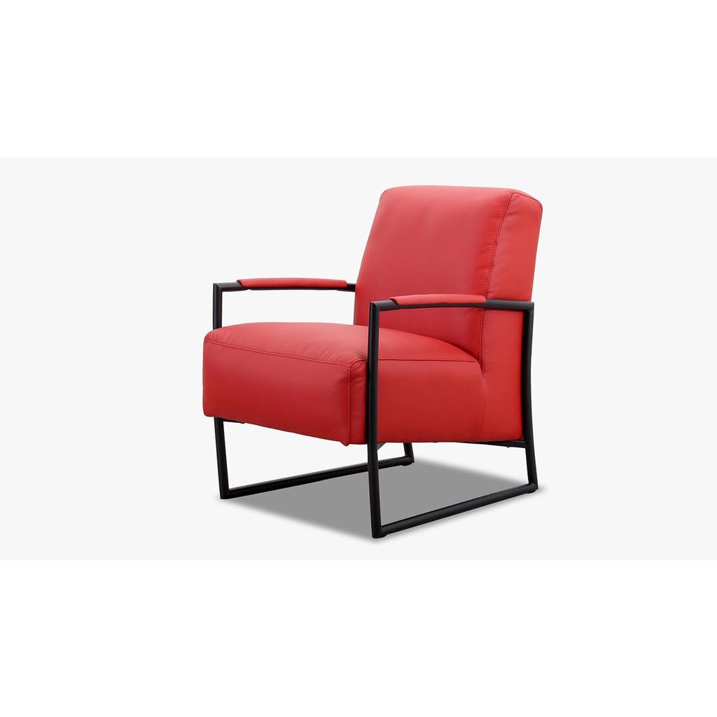K+W Sessel 7400 exklusiv in Leder Bronco rot