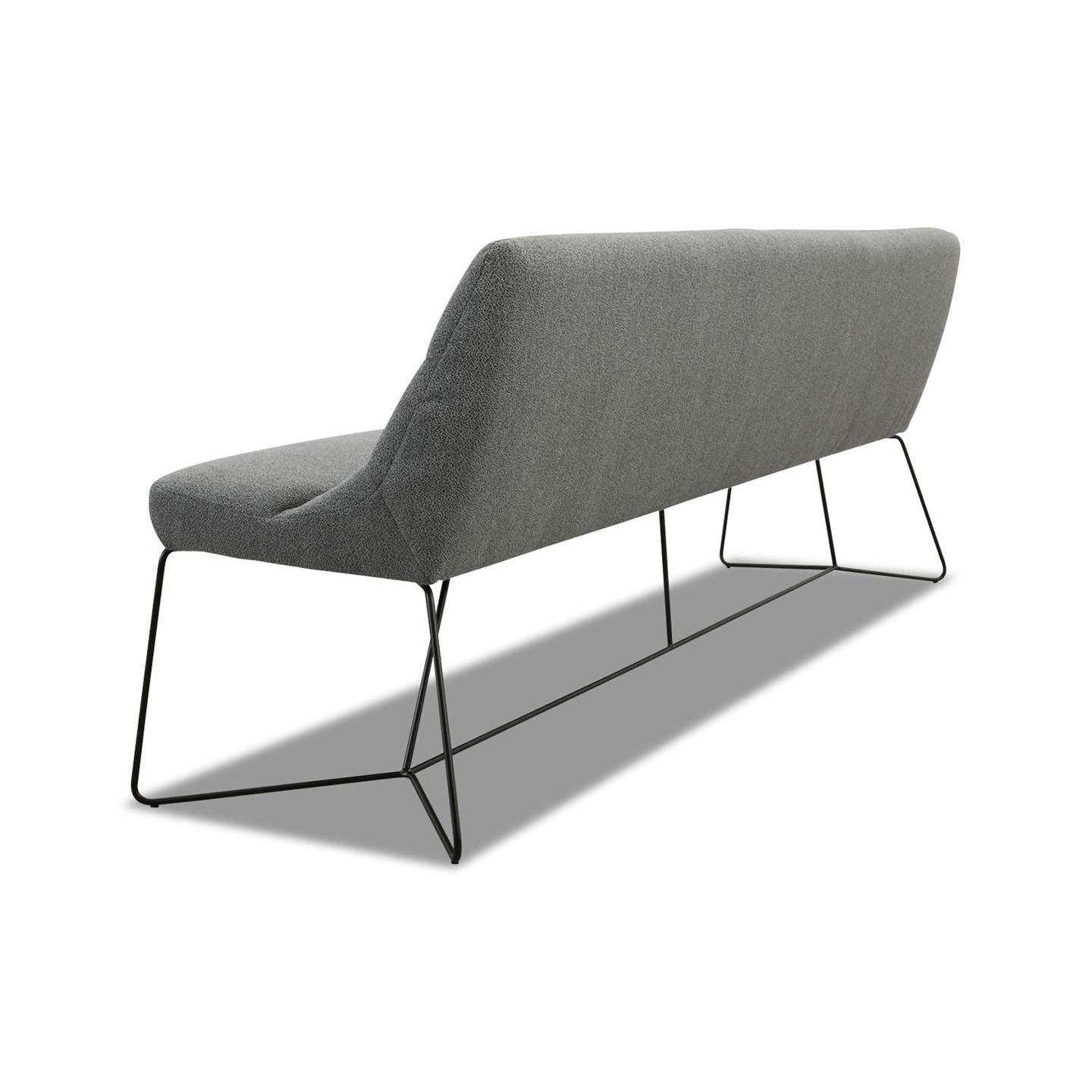 ADA Portland Sitzbank 220cm in Stoff RUK grau