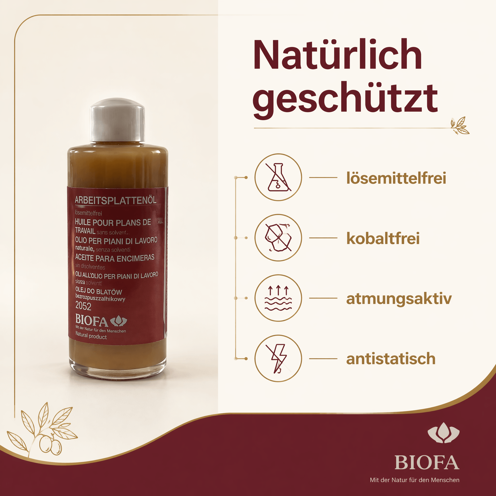 Biofa Pflege- und Reparatur-Set für naturgeölte Massivholz-Oberflächen – Ansicht 3