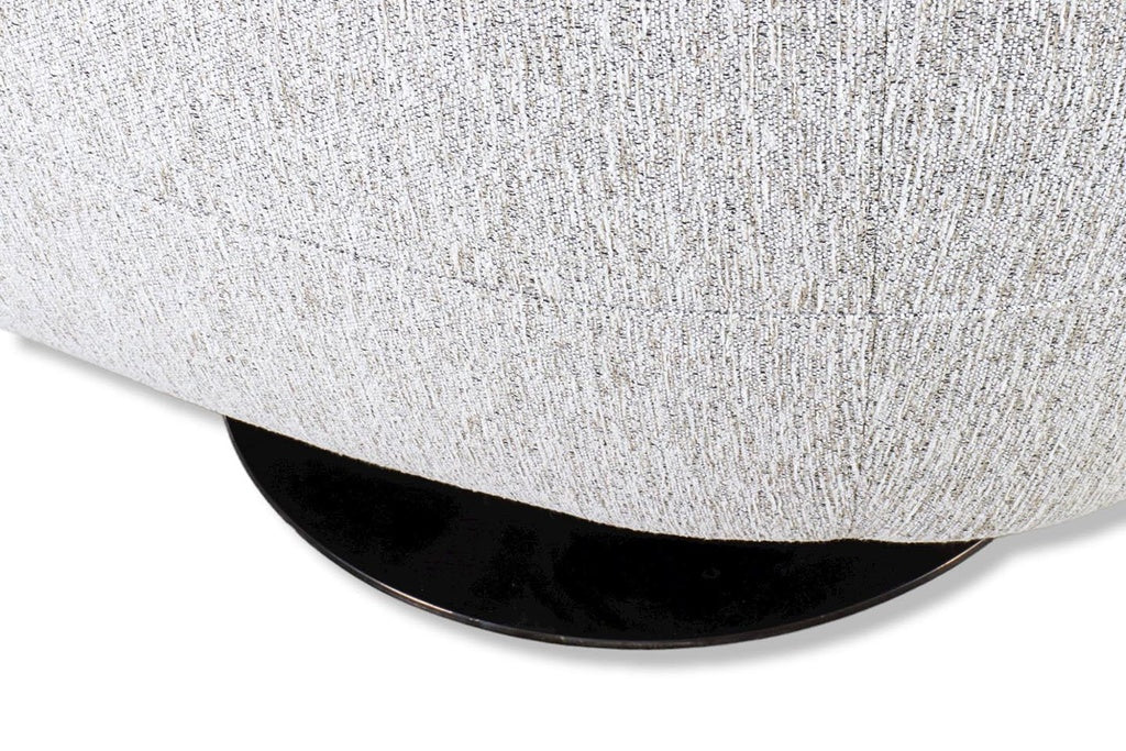 Nicoletti & Calia Italia Drehsessel Arianna in Stoff Gibson beige – Ansicht 5