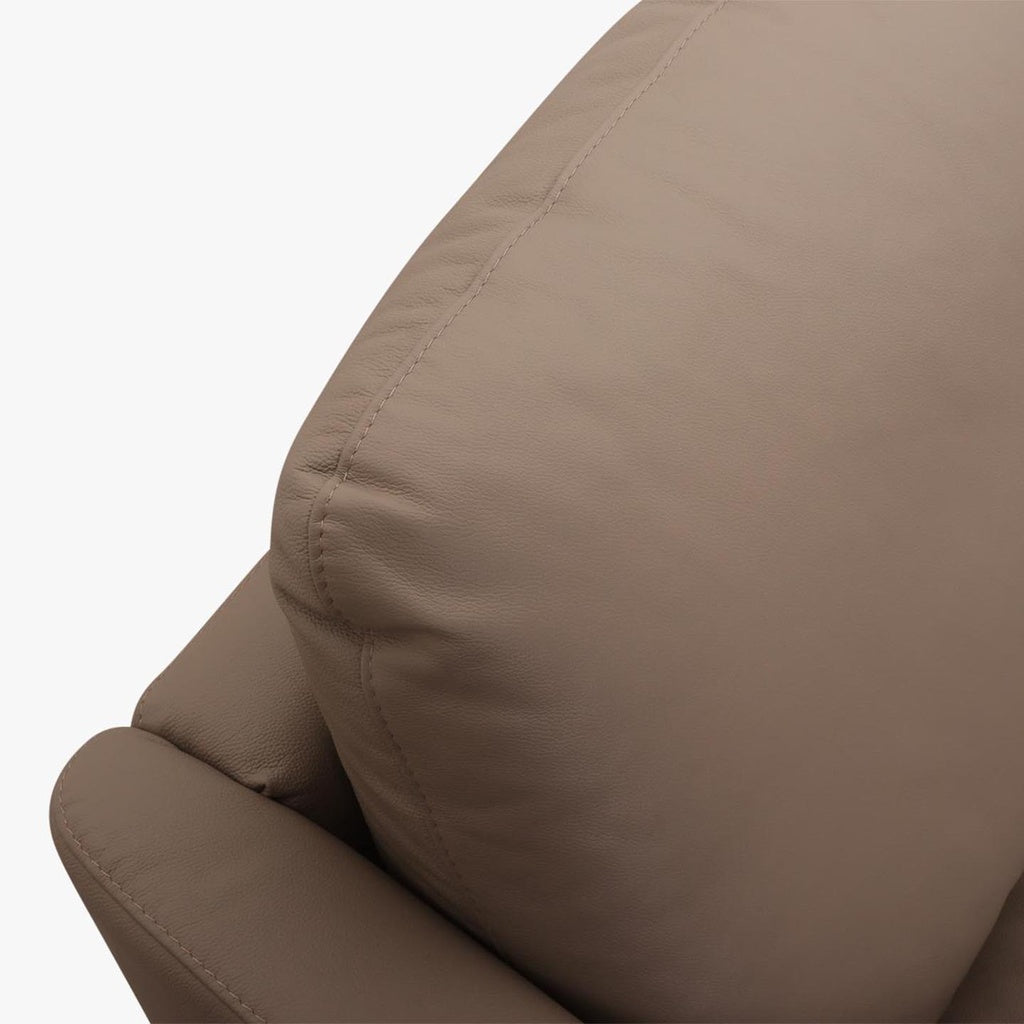Ecksofa 12301 SOFTY in Leder Z59 stone – Ansicht 4