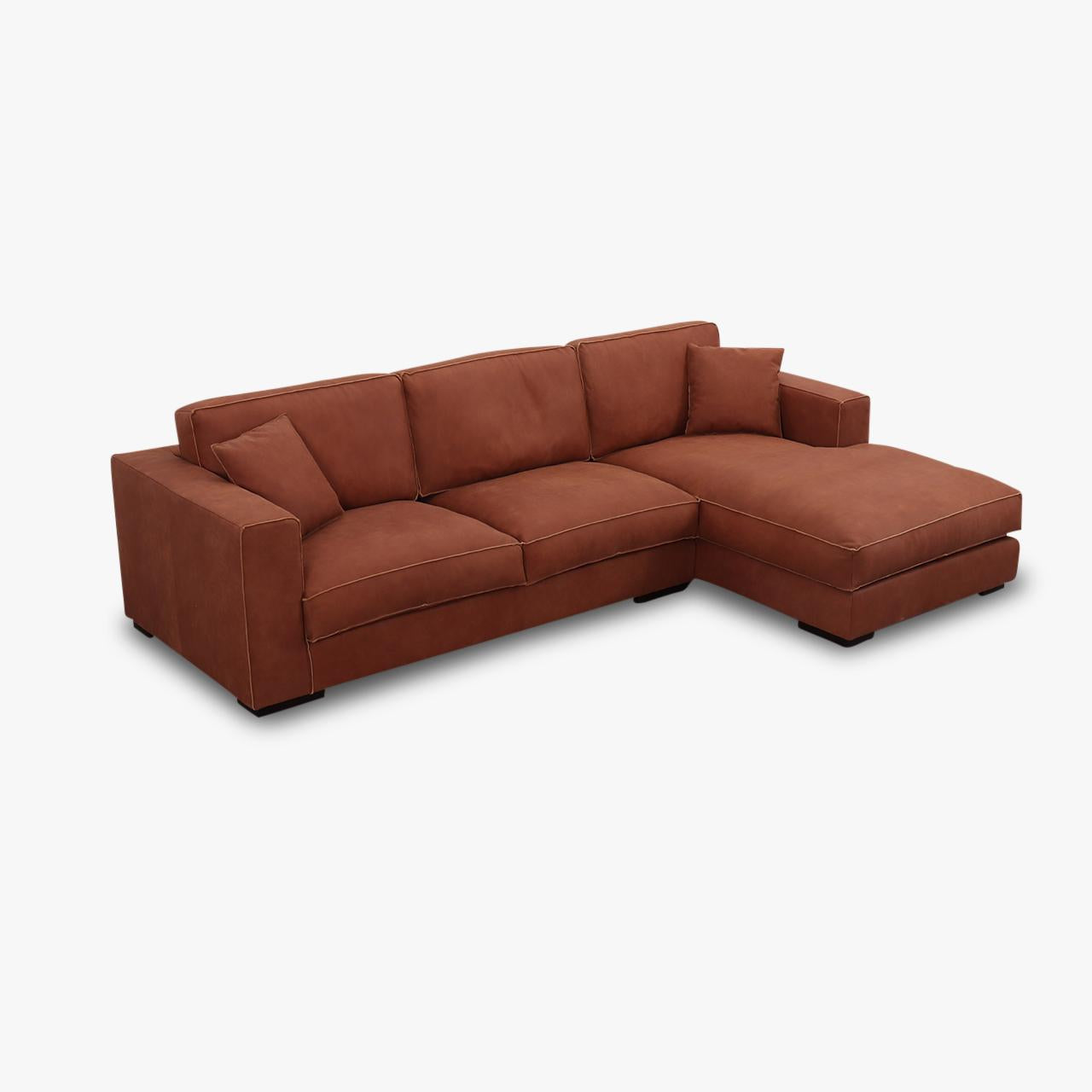 Ecksofa Lounge BEN in Leder Africa cognac