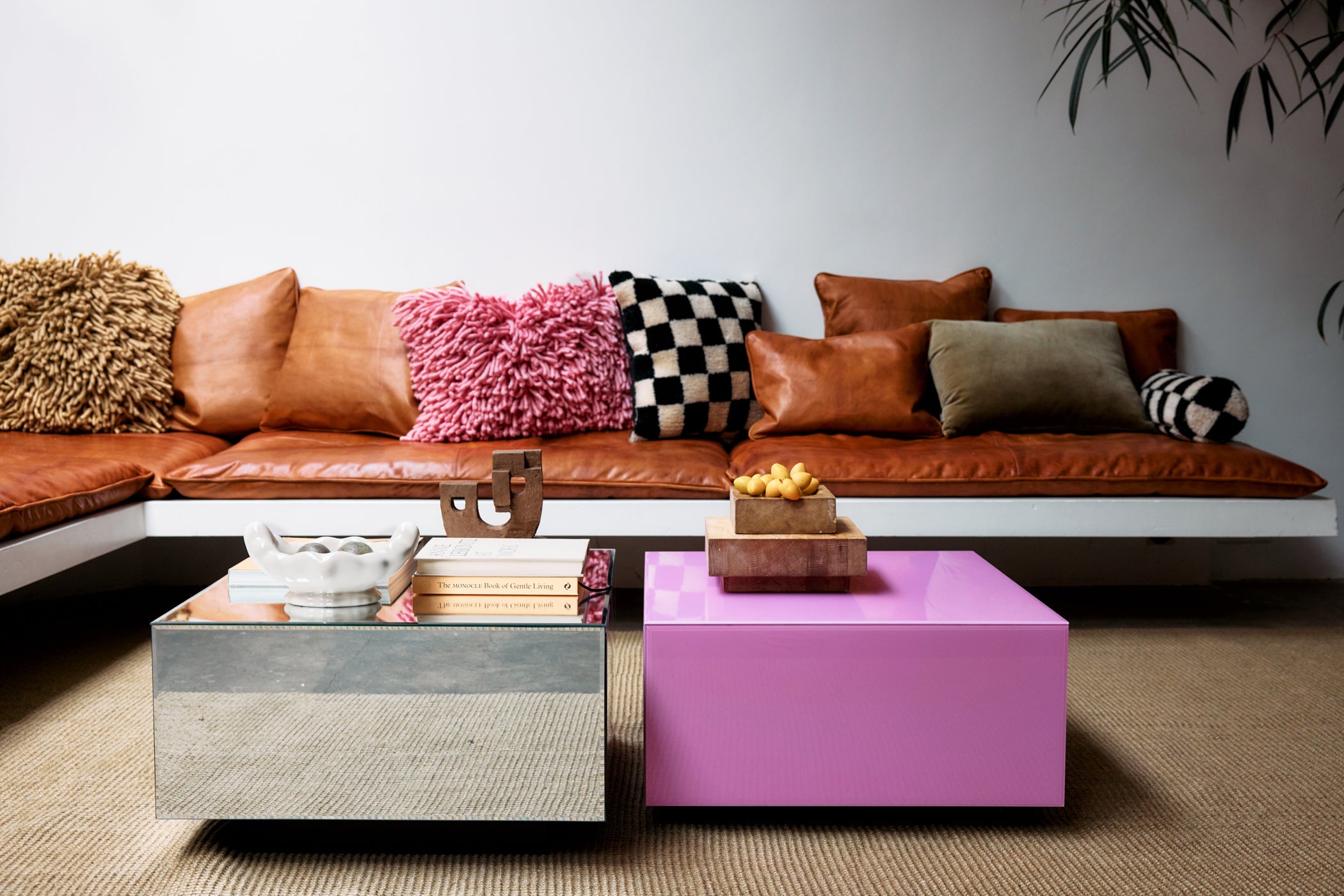 hkliving Couchtisch Spiegelblocktisch Größe L in rosa – Ansicht 5
