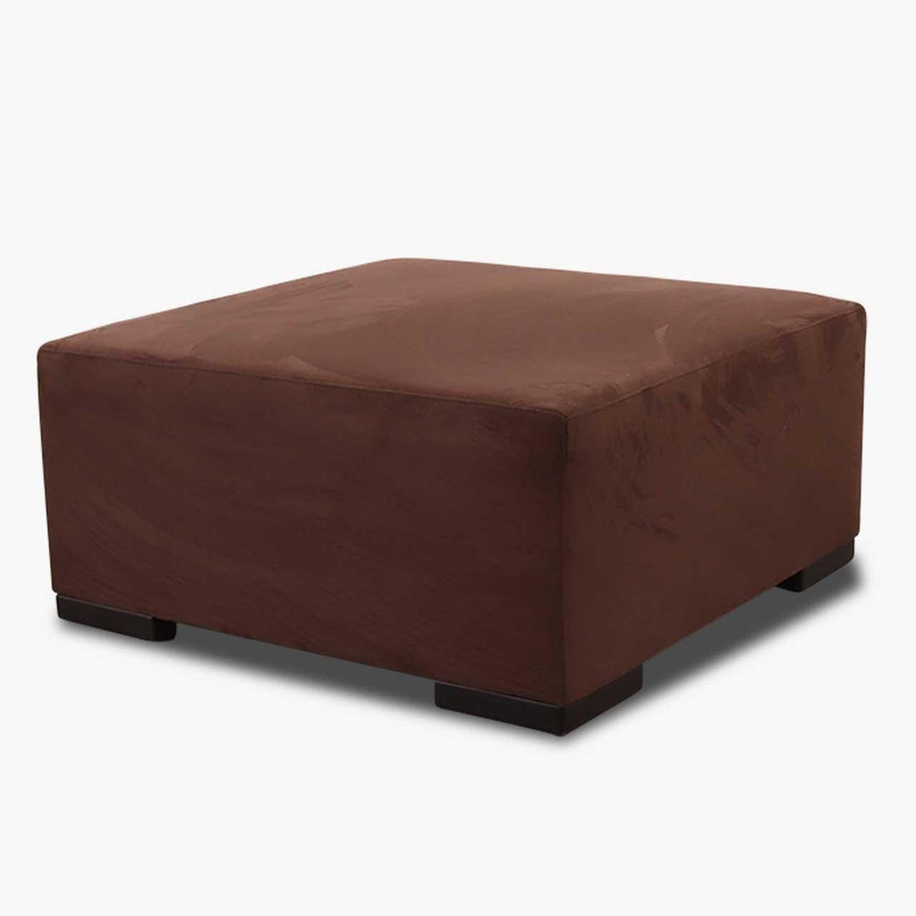 Hocker in Microfaser schoko