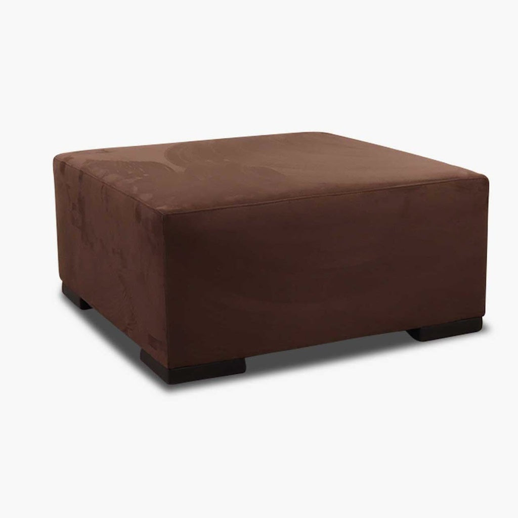 Hocker in Microfaser schoko