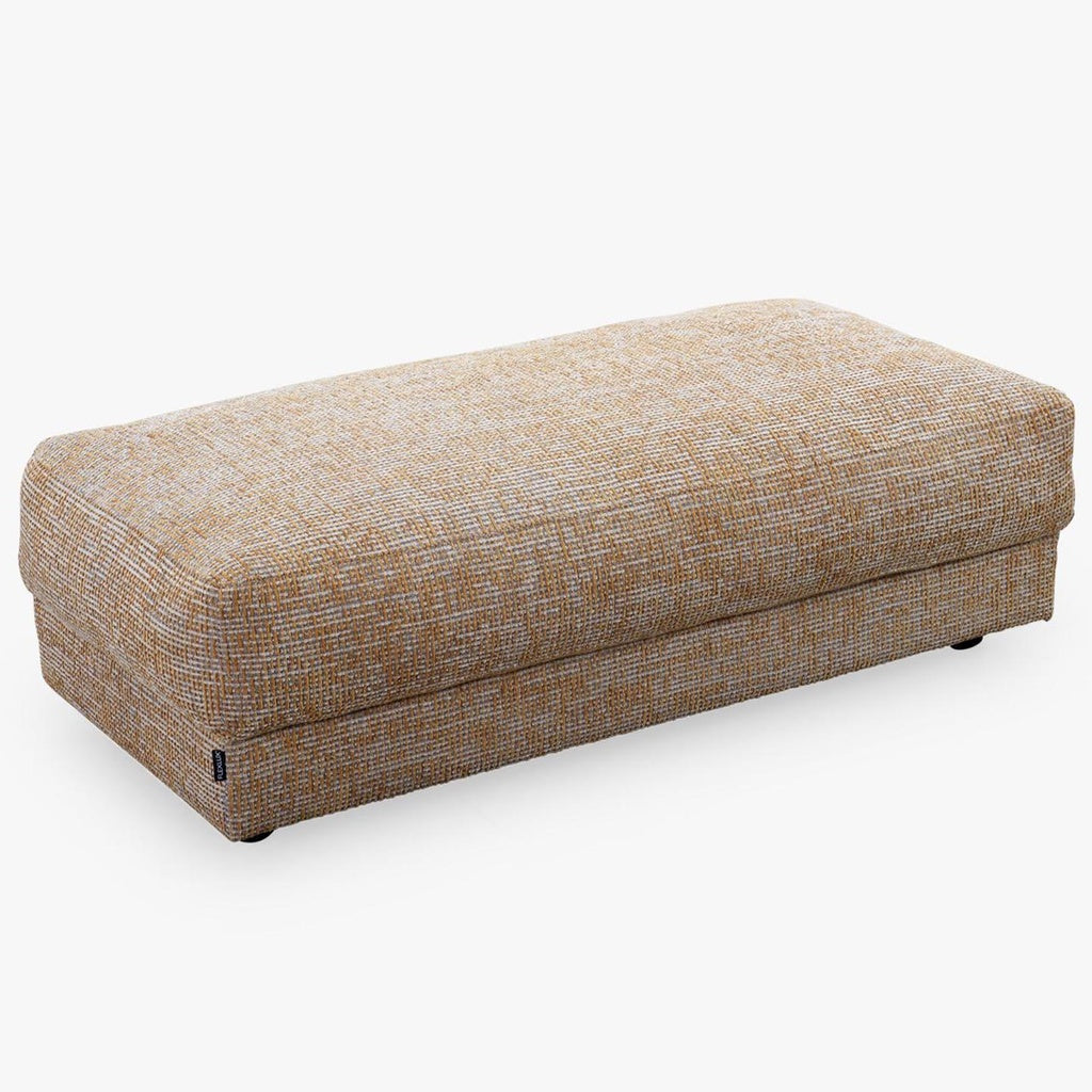 Hocker PETRONE in Stoff Alba honey yellow