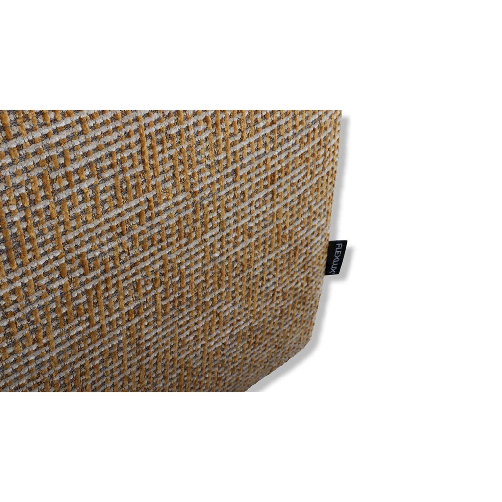 Hocker PETRONE in Stoff Alba honey yellow – Ansicht 3