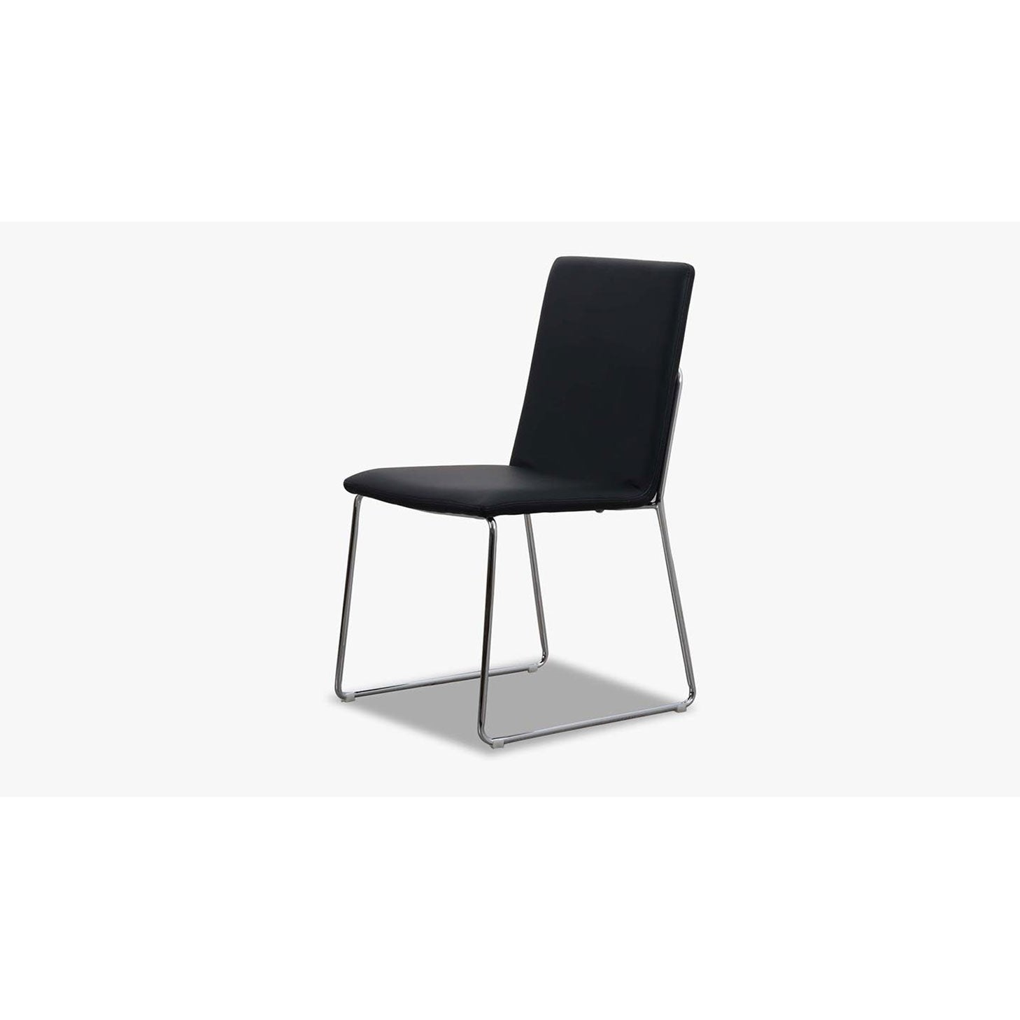4er Set Stuhl Kitos in Kunstleder schwarz