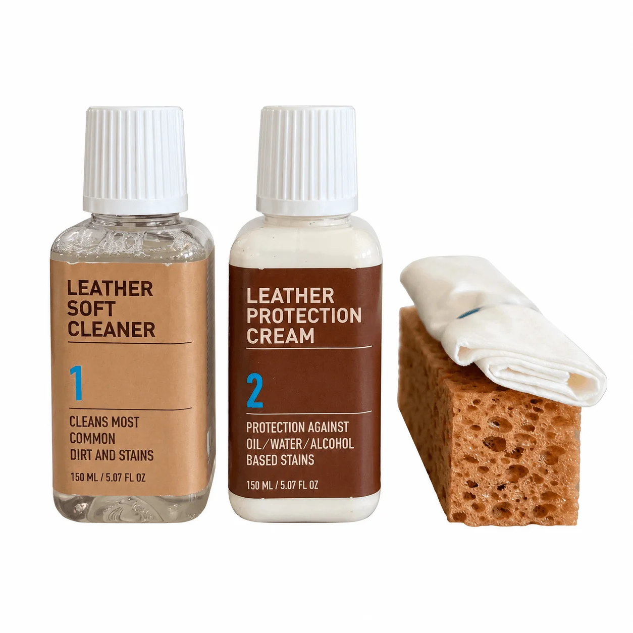 Uniters - Lederpflege Set für Anilin Leder 2x150ml