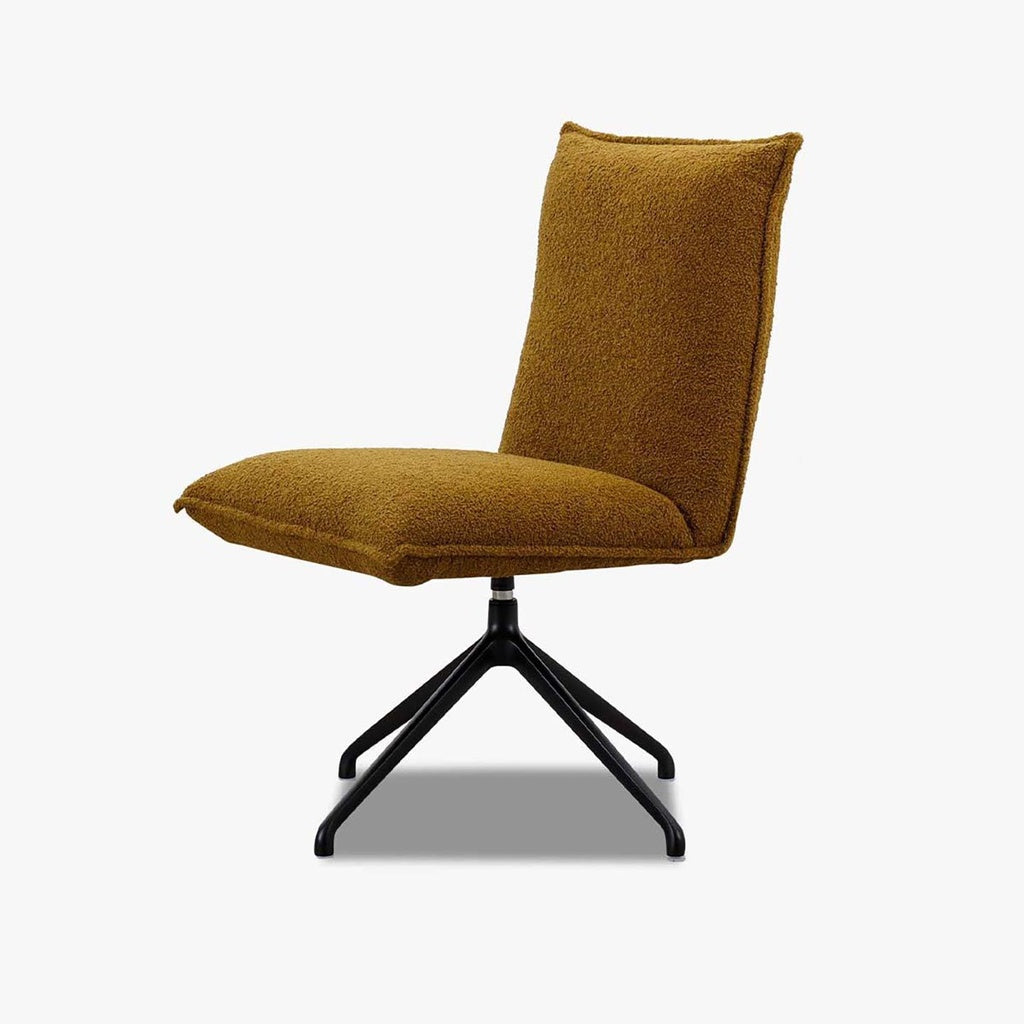Het Anker MAGGIE Stuhl in Stoff Teddy moss und darkgreen