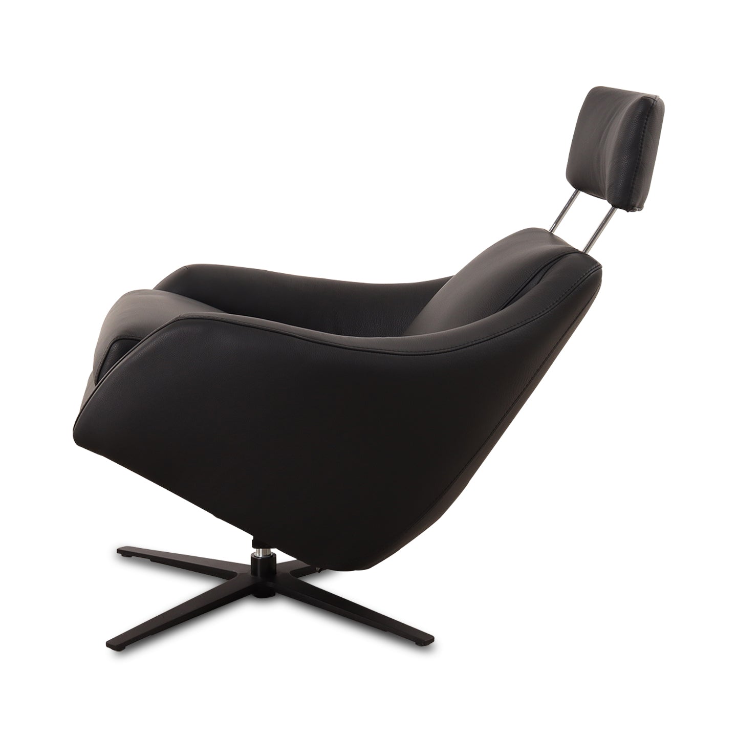 Relaxsessel Henry in Leder Prestige schwarz – Ansicht 4