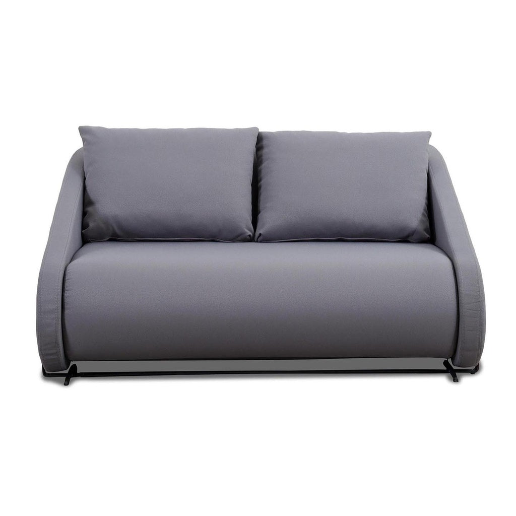 Saloni Schlafsofa Sleepo - 2-Sitzer Sofa grau und Bett