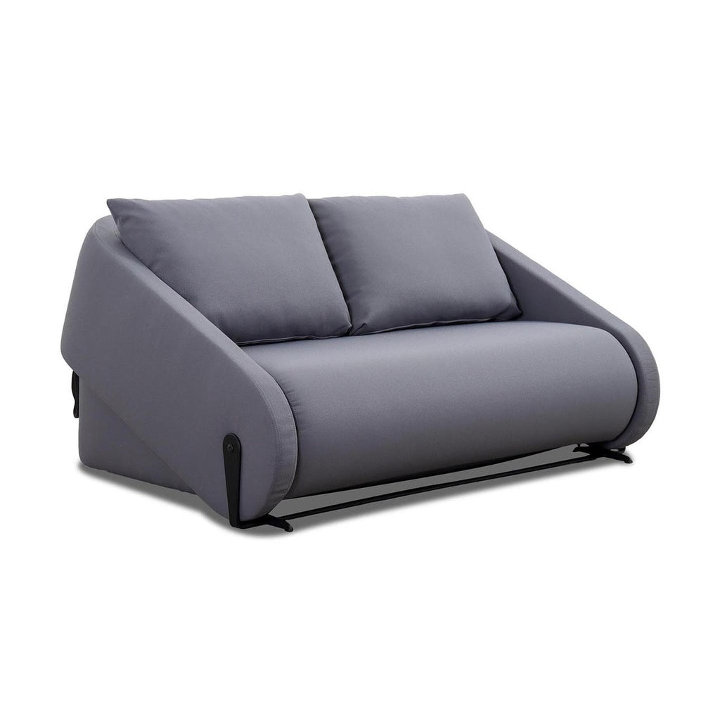 Saloni Schlafsofa Sleepo - 2-Sitzer Sofa grau und Bett – Ansicht 2