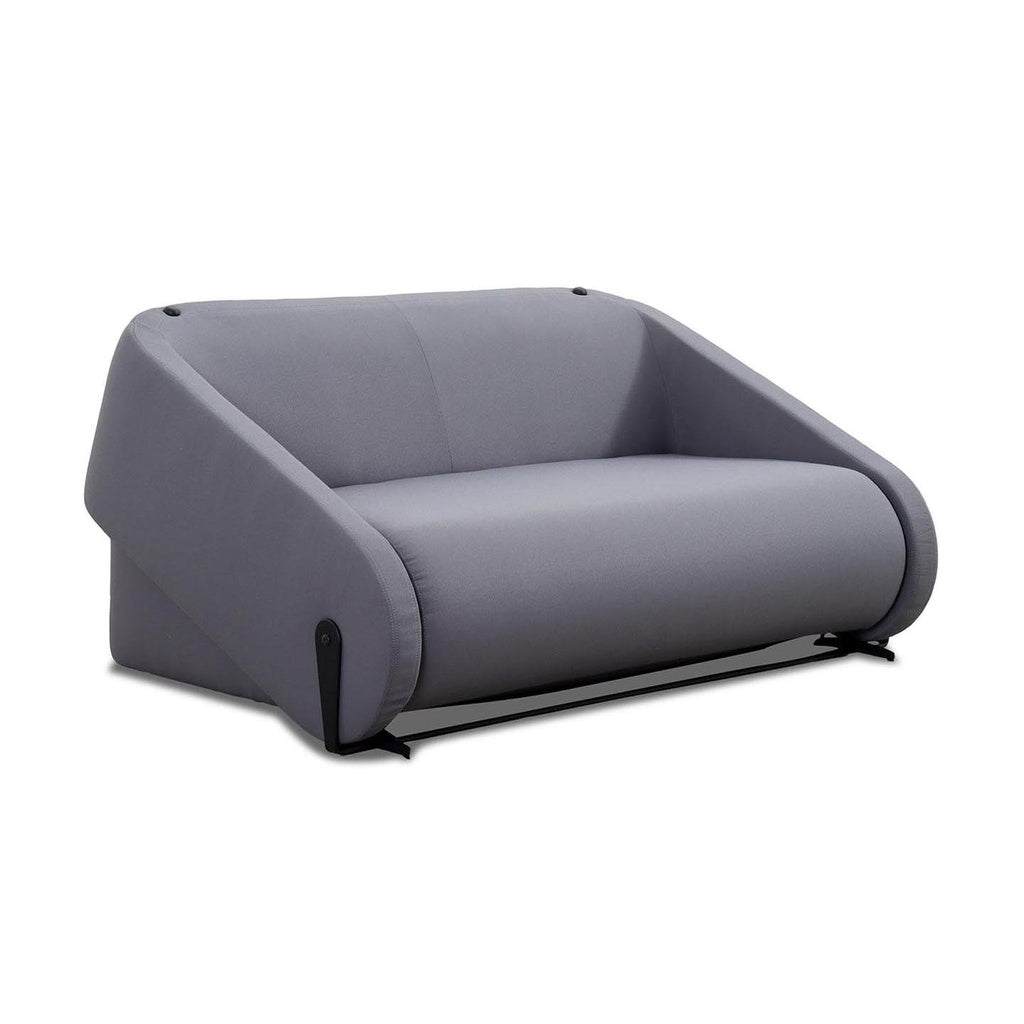 Saloni Schlafsofa Sleepo - 2-Sitzer Sofa grau und Bett