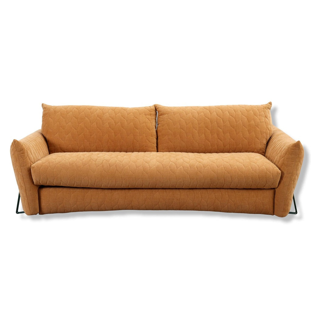 Schlafsofa Smooth in Stoff Nuvole orangebraun