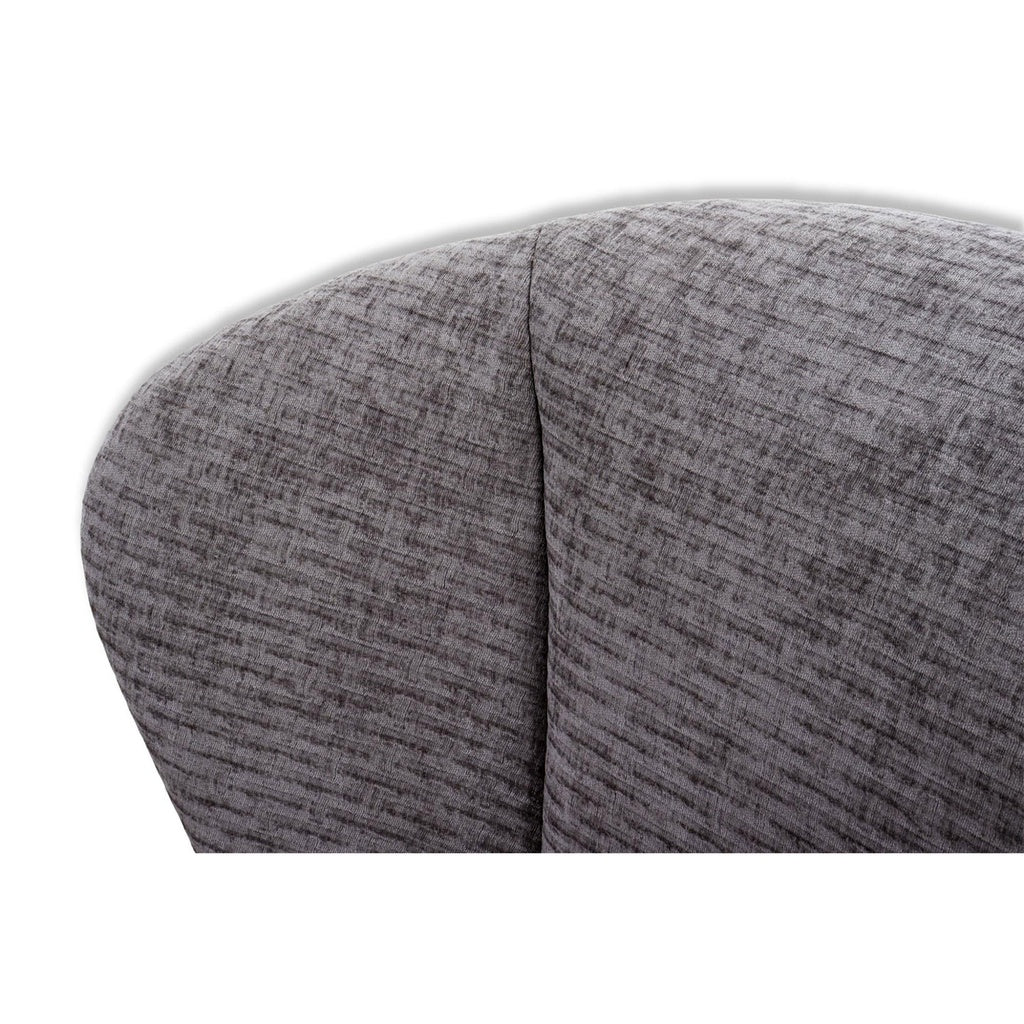 Sessel QUEEN in Stoff Taranto grau – Ansicht 6