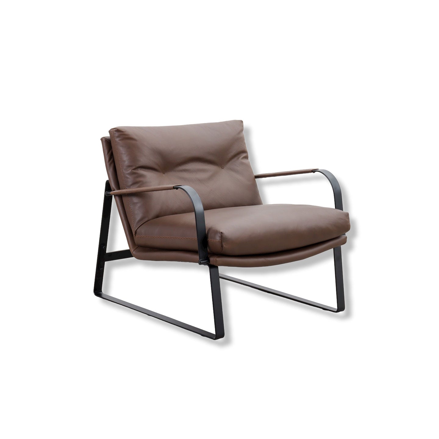 Sessel SHABBY in Leder Western chestnut – Ansicht 3
