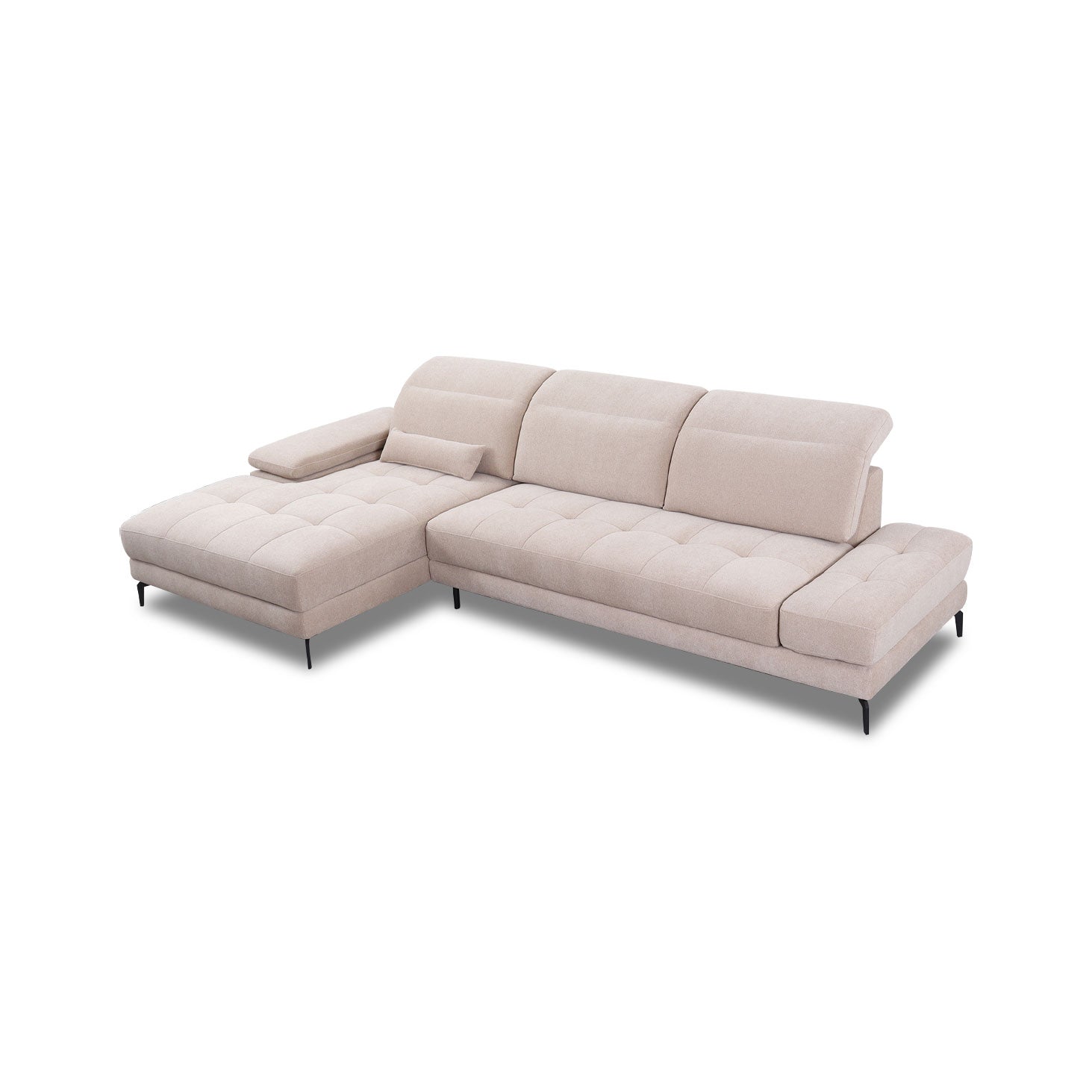 Sitzdesign Ecksofa KF8335 in Stoff mit Verstellung motorischer Liegeposition – Ansicht 7