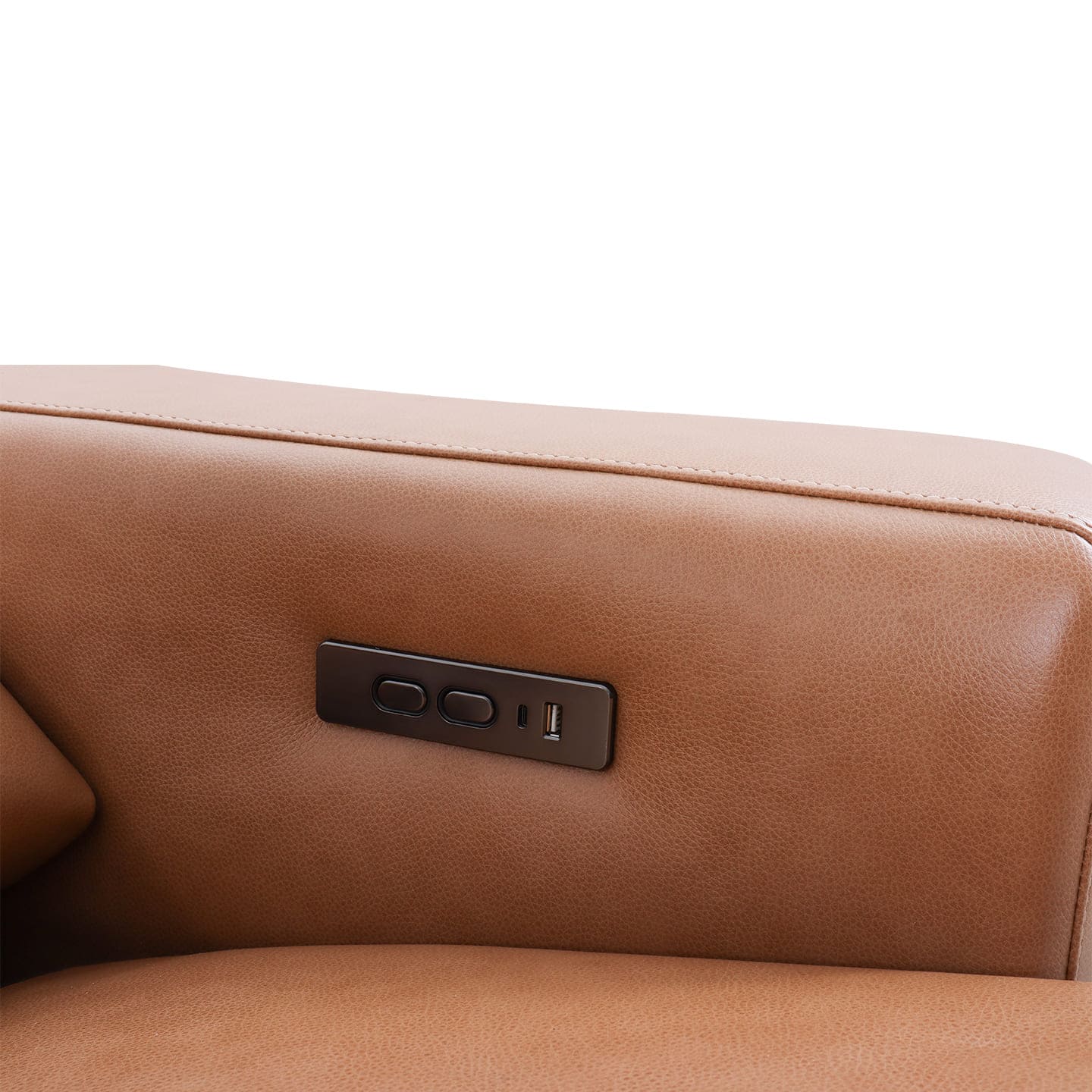 Ecksofa KM6177 in Leder Pure in tan – Ansicht 9