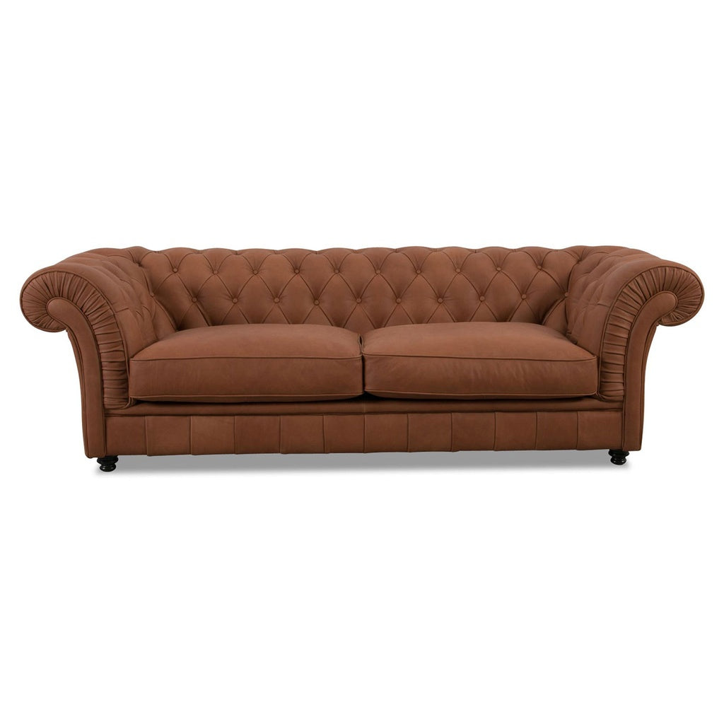 Sofa Chester in Leder Rancho cognac