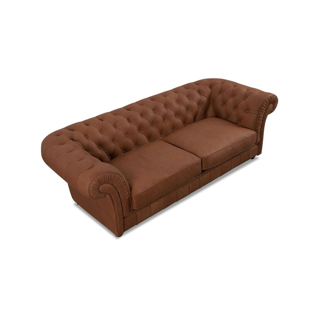 Sofa Chester in Leder Rancho cognac – Ansicht 4