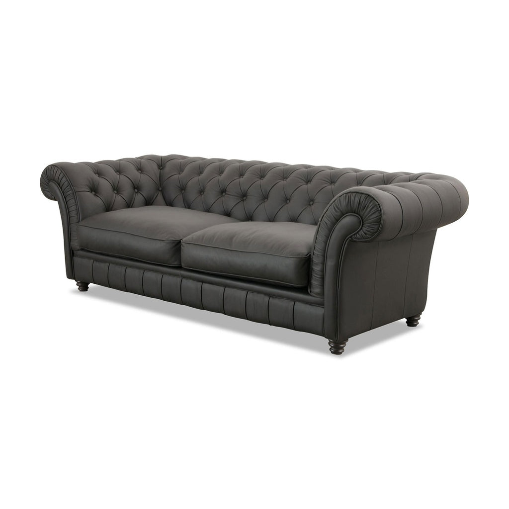 Sofa Chester in Leder Rancho moro