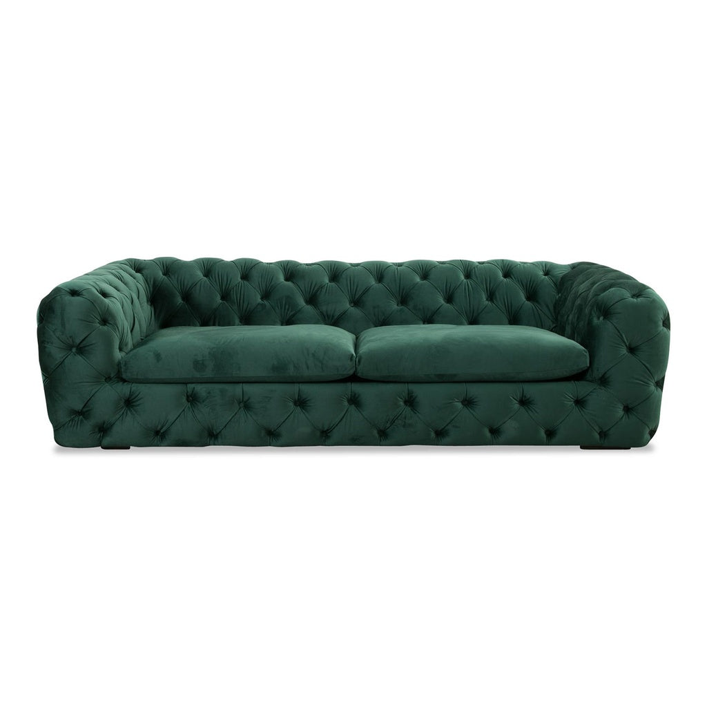 Sofa Chester Pluto in Stoff Amsterdam dunkelgrün