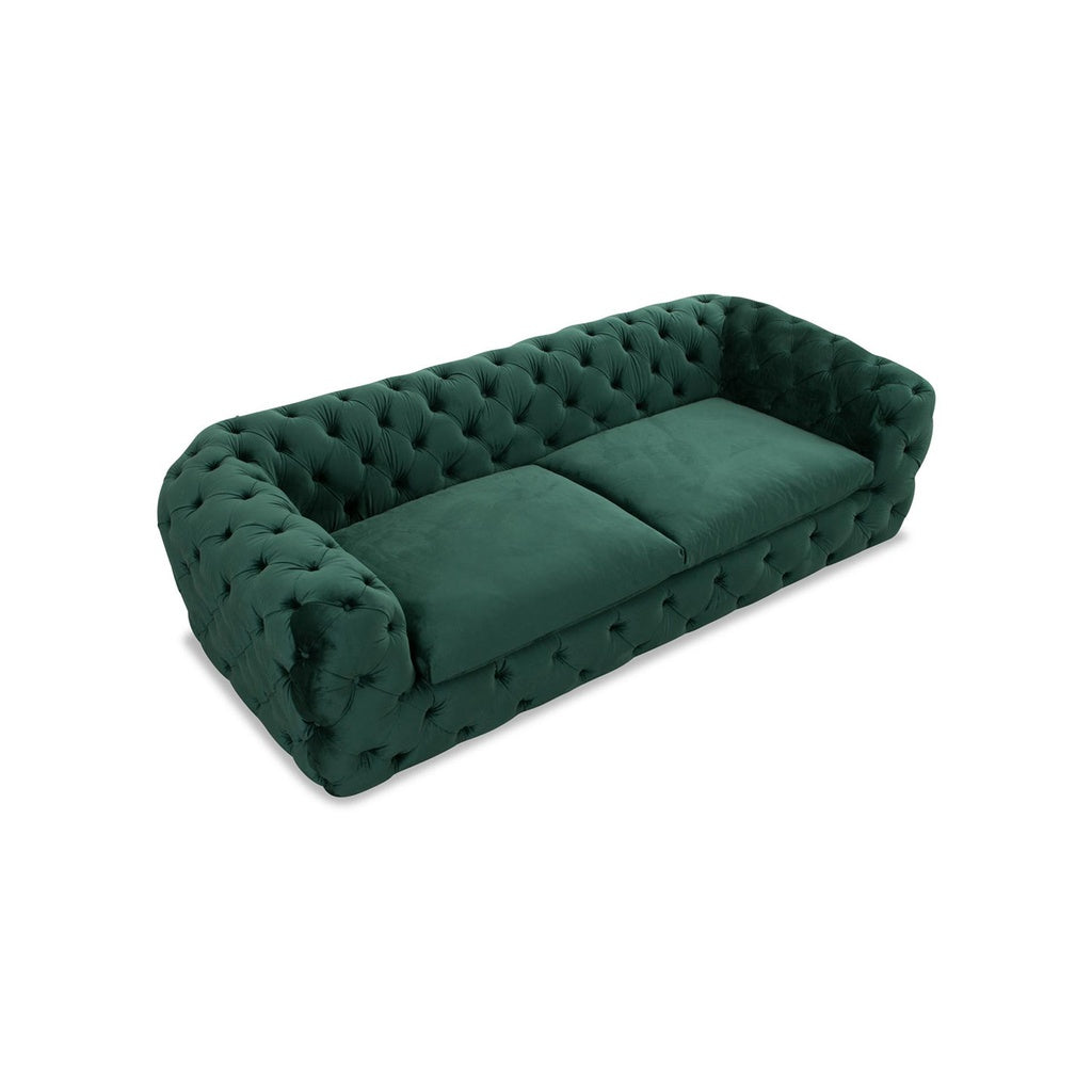 Sofa Chester Pluto in Stoff Amsterdam dunkelgrün