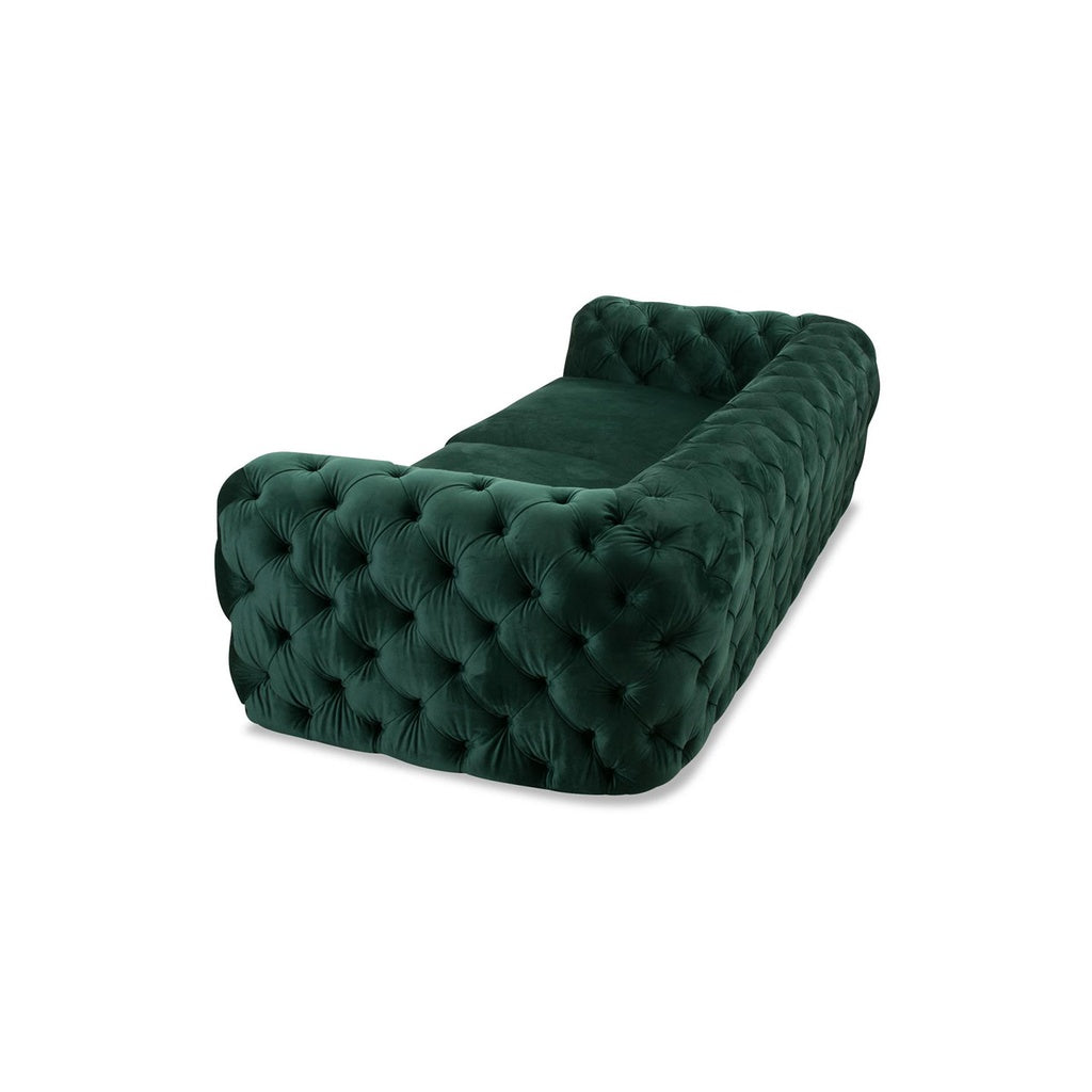 Sofa Chester Pluto in Stoff Amsterdam dunkelgrün – Ansicht 4