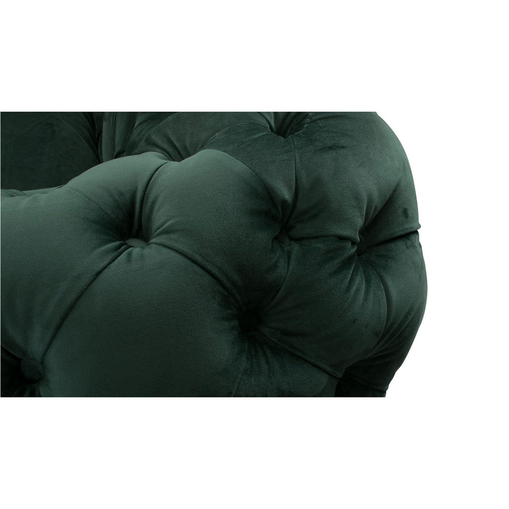 Sofa Chester Pluto in Stoff Amsterdam dunkelgrün – Ansicht 6
