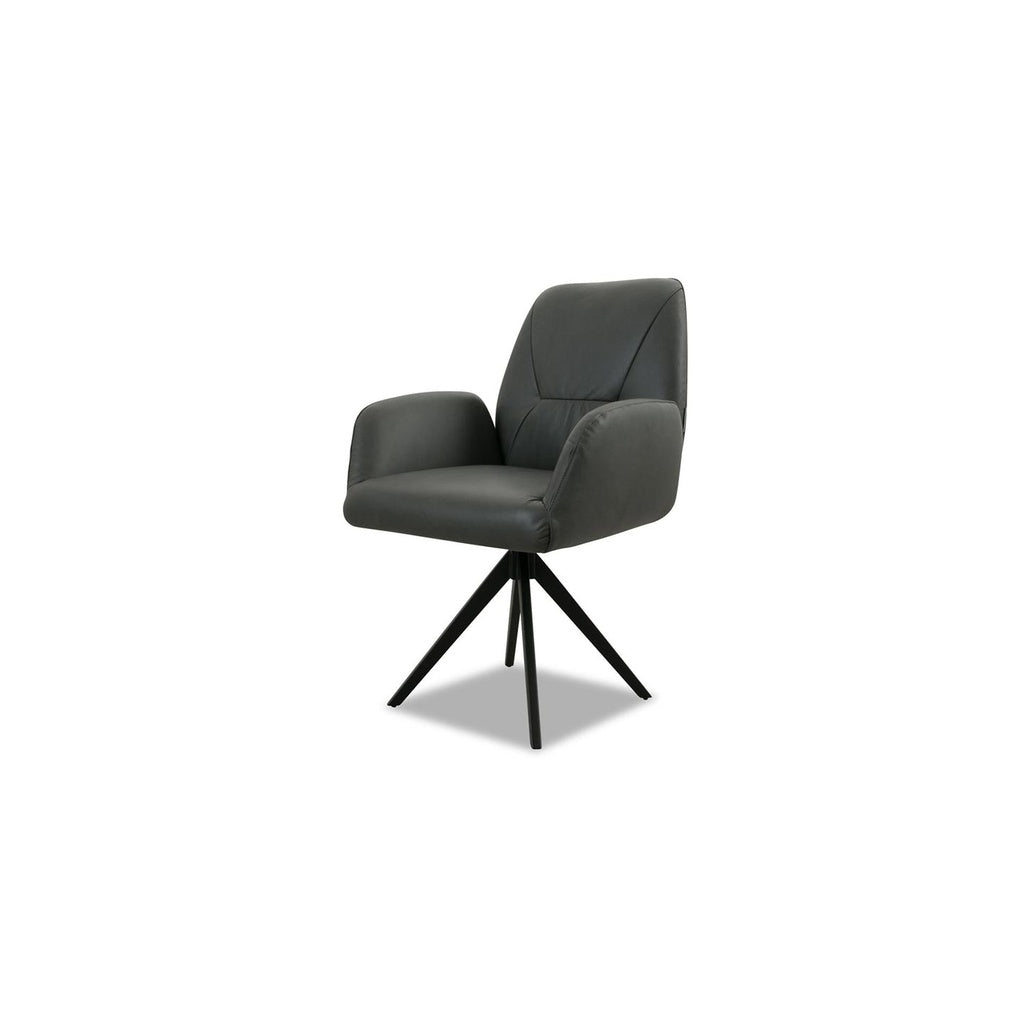 Willi Schillig OLE 11620 Stuhl in Leder Z75 anthracite – Ansicht 3