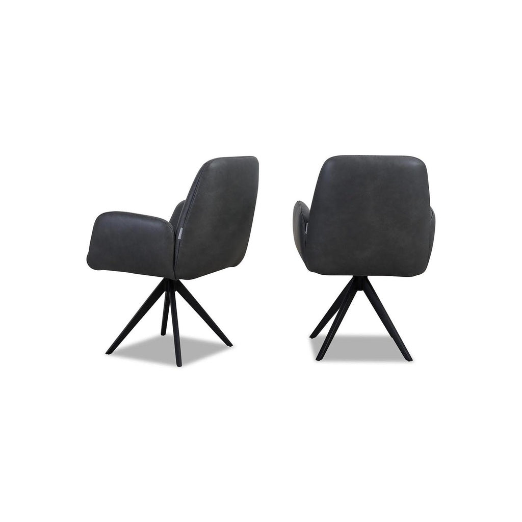 Willi Schillig OLE 11620 Stuhl in Leder Z75 anthracite – Ansicht 5