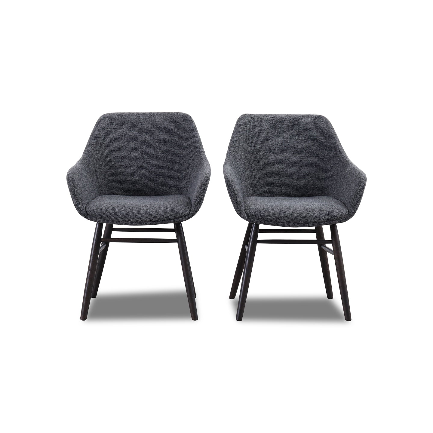 Stuhl PAUL 2er Set in Stoff Manhattan