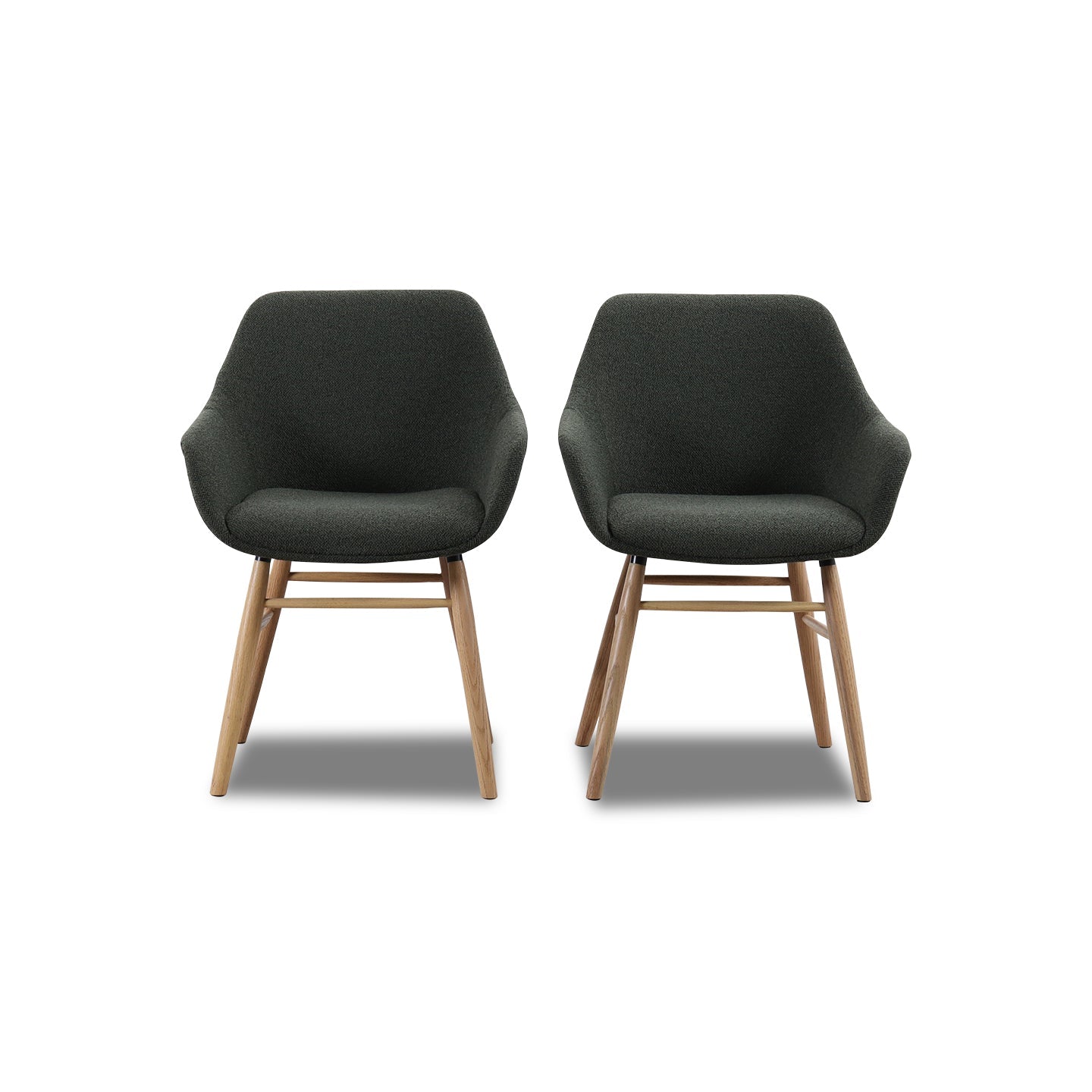 Stuhl PAUL 2er Set in Stoff Manhattan
