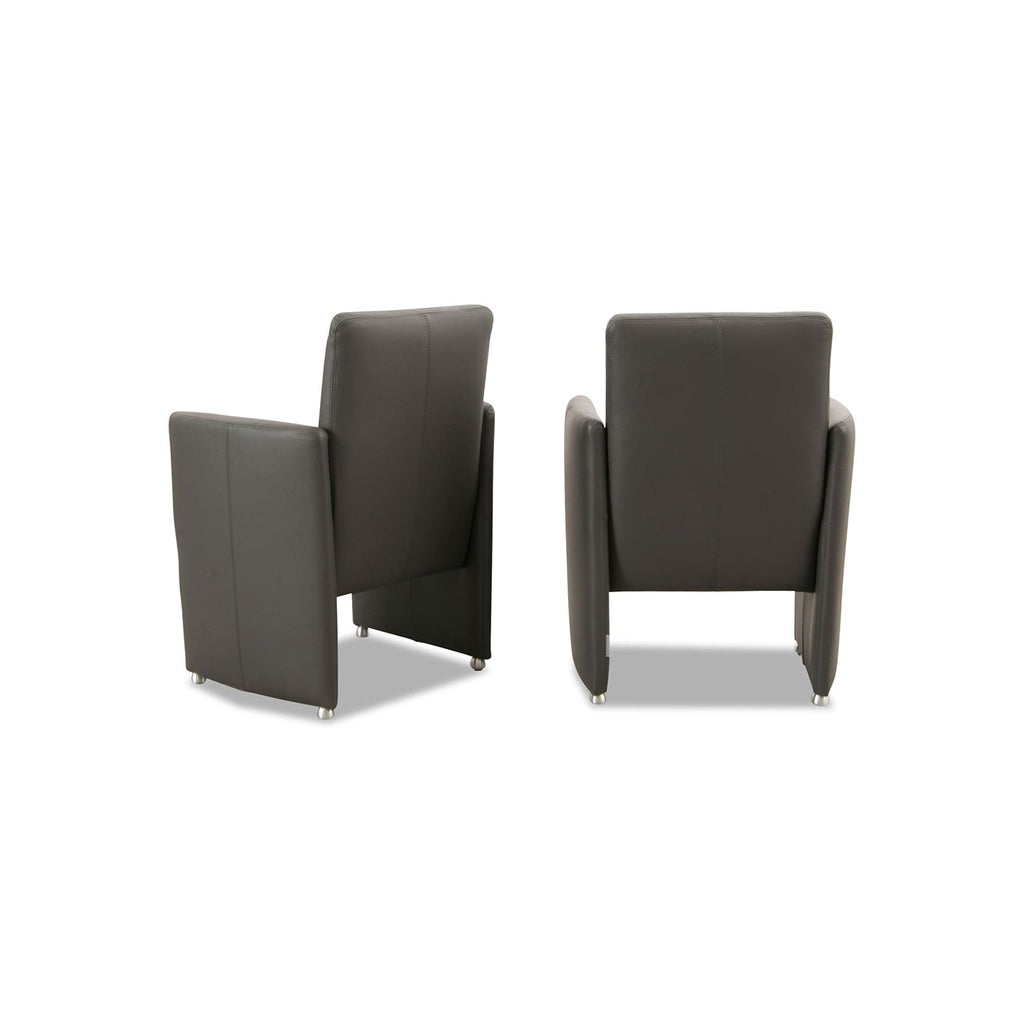 Willi Schillig RIALTO 10600 Stuhl- Sessel in Leder Z73 graphit – Ansicht 3
