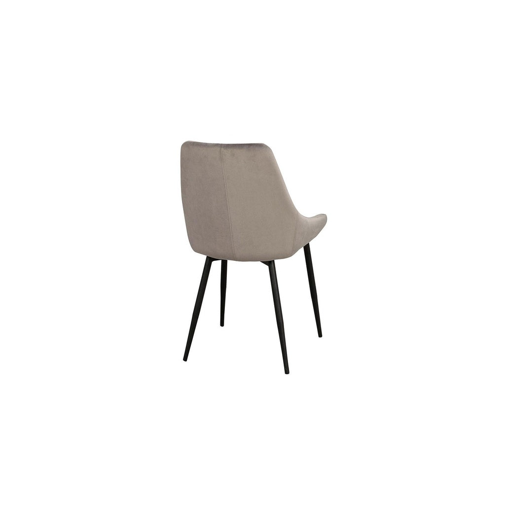Stuhl Sierra 2er Set in Stoff Velvet grau – Ansicht 4