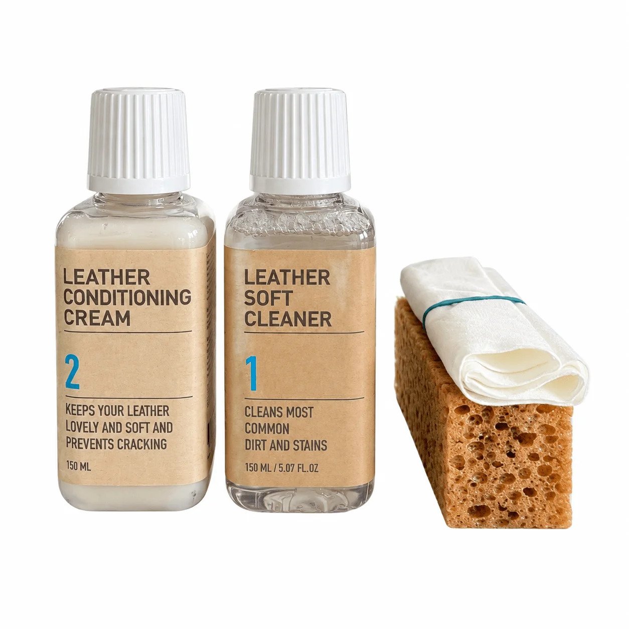Uniters Leather Care Set - Lederpflege für pigmentiertes Leder 2x150ml