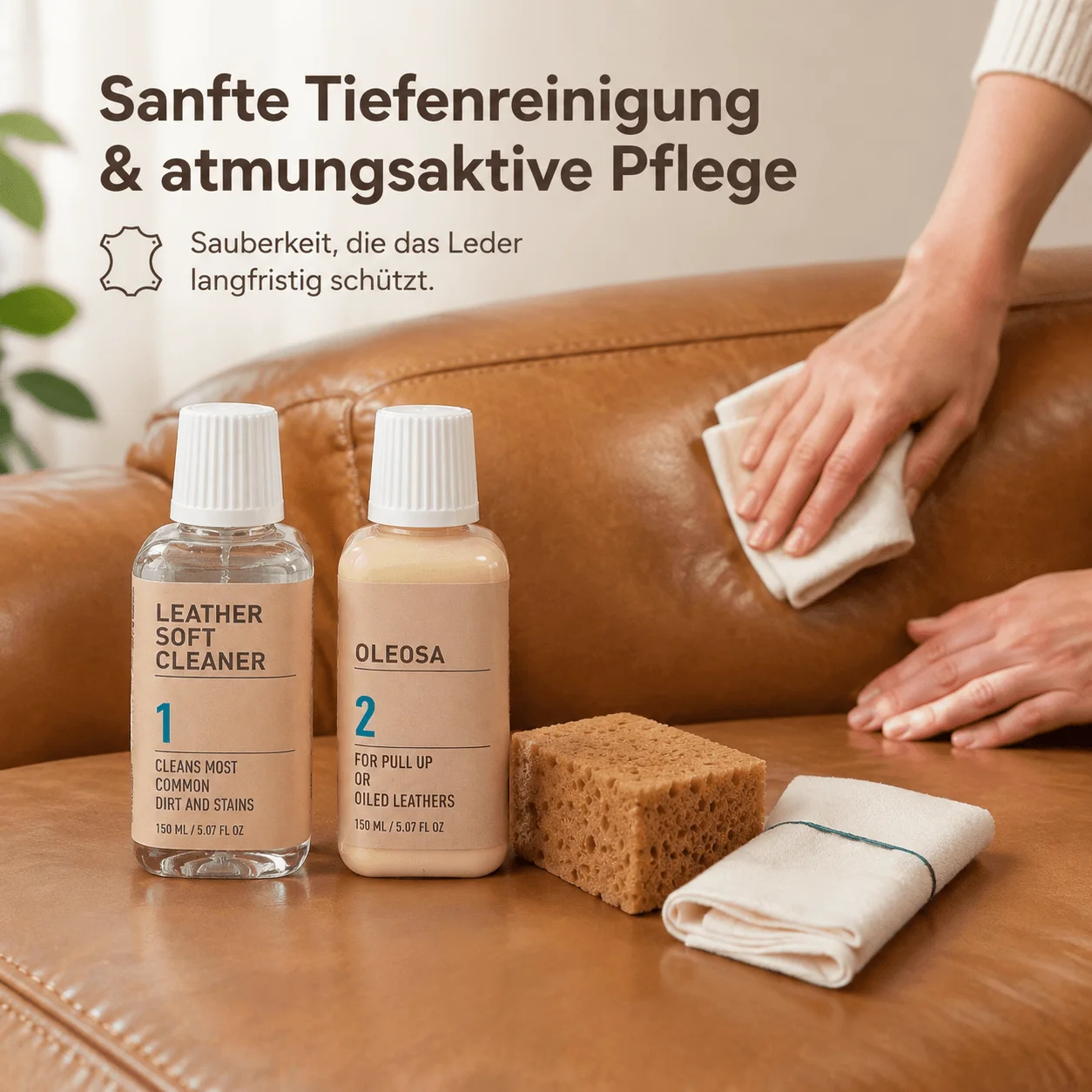 Uniters Oleosa Pflegeset Leather Care Set 2x150ml