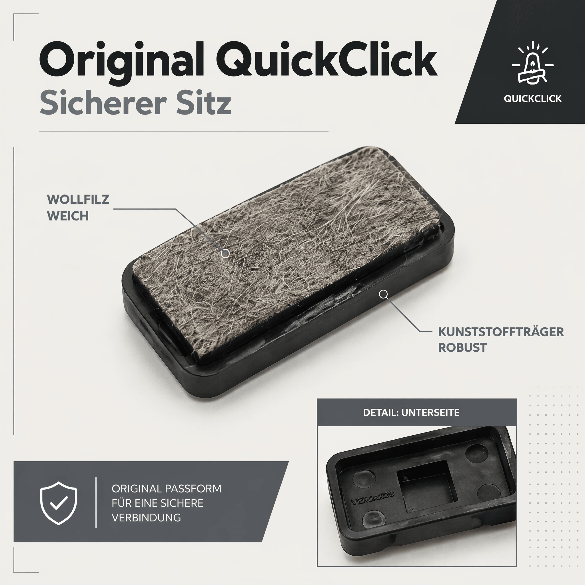 Venjakob Filzgleiter/ Filzeinsatz 4er Set Zubehör 9999-4422 – Ansicht 4
