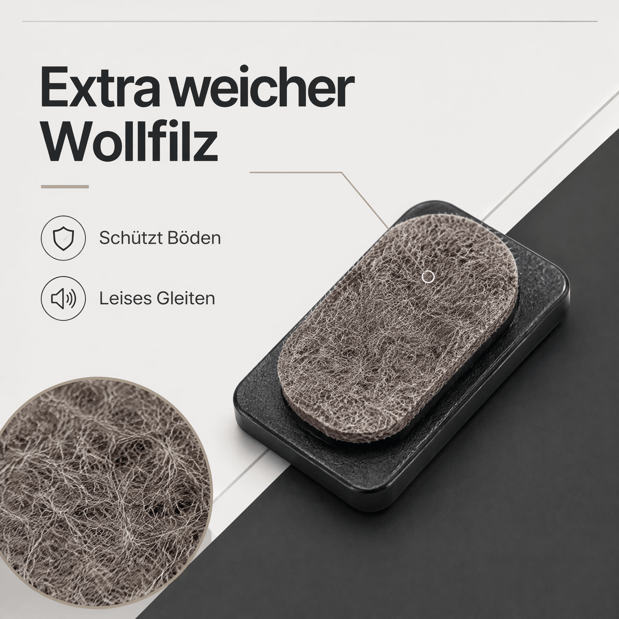 Venjakob Filzgleiter / Filzeinsatz 4er Set Zubehör 9999-3222 – Ansicht 4