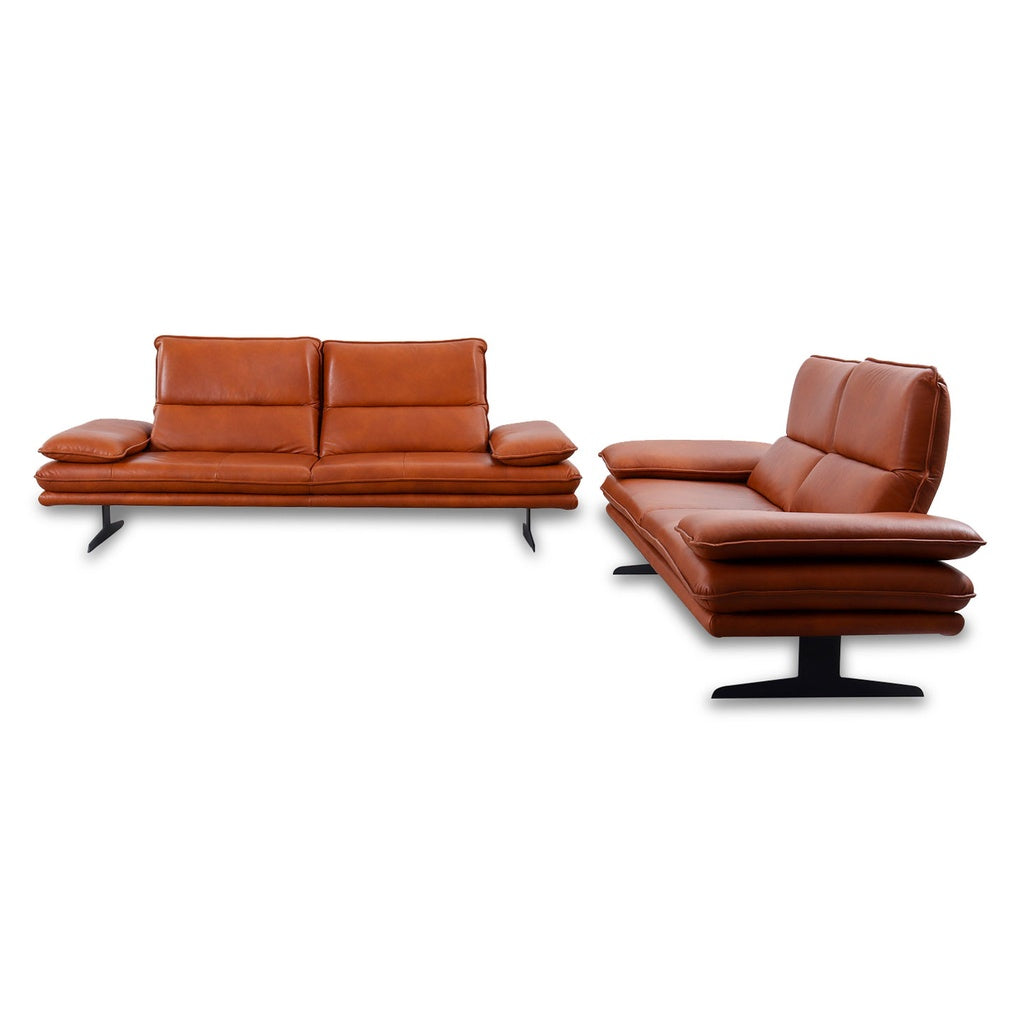 Willi Schillig BROADWAY 16777 Sofagarnitur in Leder Z69 cognac