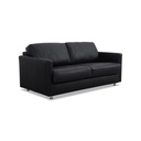 Tommy M  Schlafsofa SOGNARE LF160cm in Leder Semalin schwarz