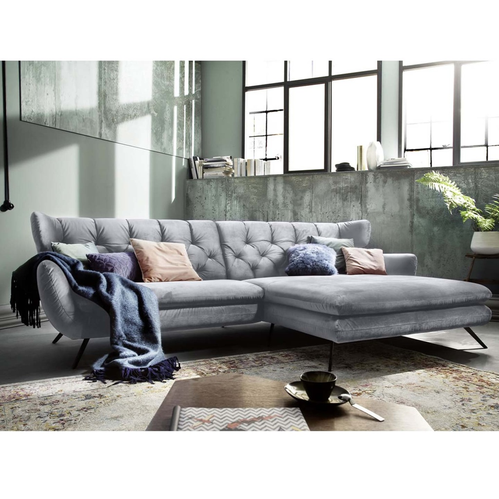 Candy Ecksofa SIXTY in Stoff Velvet konfigurierbar