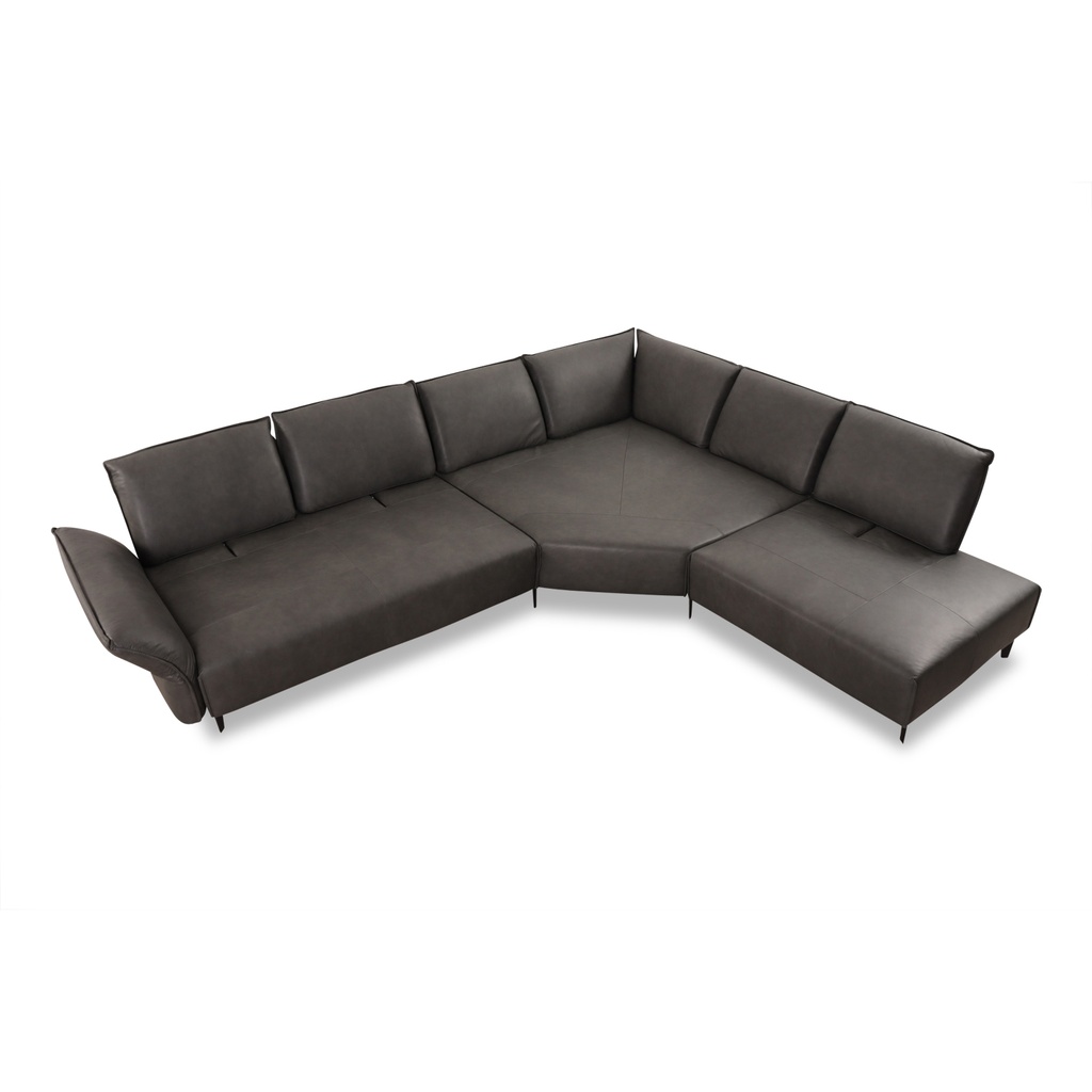 Willi Schillig Ecksofa 16660 Bonnie in Leder Z69 anthrazit