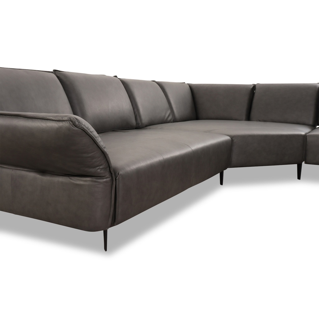 Willi Schillig Ecksofa 16660 Bonnie in Leder Z69 anthrazit